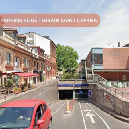 T2 Calme Absolu - Coeur - Saint Cyprien - Climatisation - Terrasse Arboree * 圖盧茲
