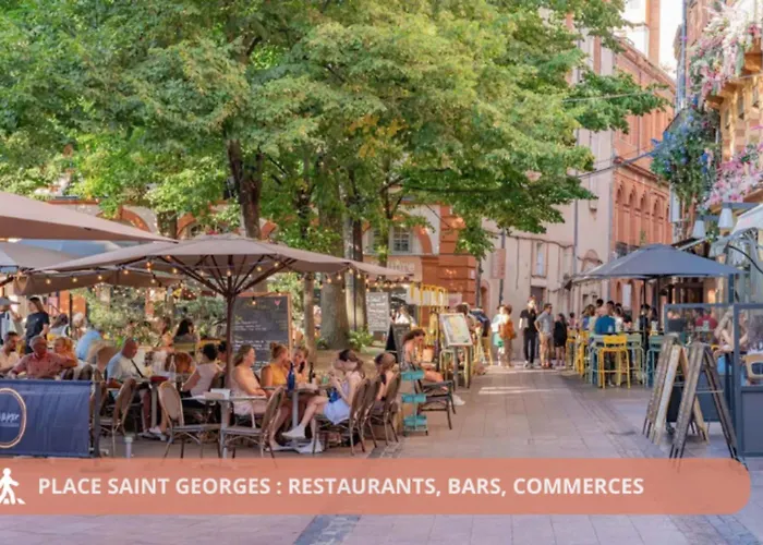 T2 Calme Absolu - Coeur - Saint Cyprien - Climatisation - Terrasse Arboree Lägenhet *